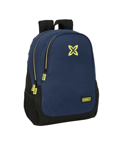 Schulrucksack Munich Track Blau Schwarz 32 x 44 x 16 cm