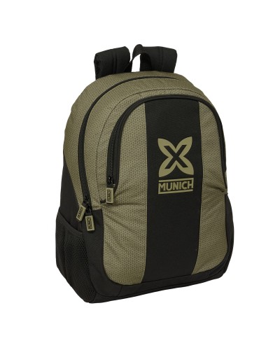 Schulrucksack Munich West Schwarz grün 32 x 44 x 16 cm