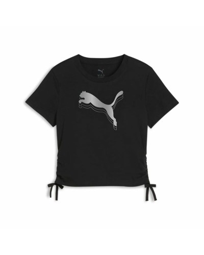 T-Shirt met Korte Mouwen voor kinderen Puma Essentials Metallic Knotted