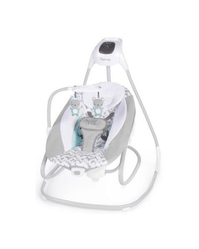 Mecedora Ingenuity 2-in-1 Swing Lounger - Raylan Gris Blanco