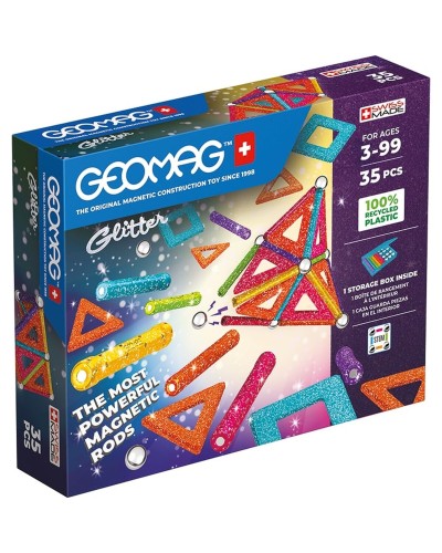 Playset Geomag Glitter (35 Stücke)