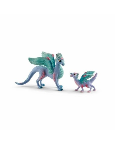 Actionfigurer Schleich Flower dragon with its little one