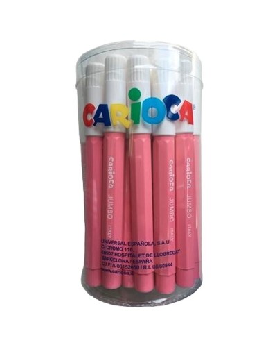 Markeerstiften Carioca Jumbo Roze 30 Stuks