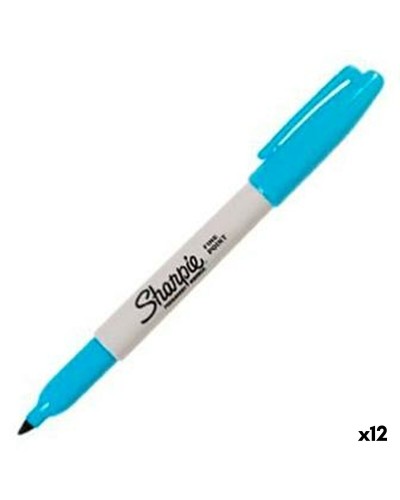 Permanent markörpenna Sharpie Blå 1,4 mm (12 antal)