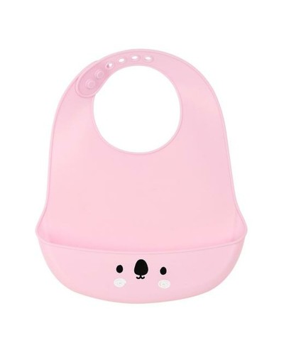 Bavaglino Safta Silicone Rosa Grigio (21 x 2 x 26 cm)