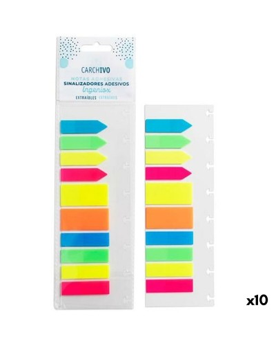 Haftnotizen Carchivo Bunt 10 x 20 mm (10 Stück)