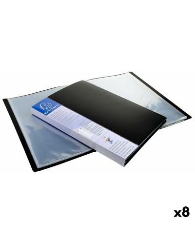 Carpeta Clasificadora Exacompta Negro A4 24 x 32 cm (8 Unidades)