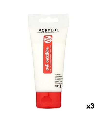 Pintura acrílica Talens Blanco 75 ml (3 Unidades)