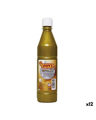 Témpera Jovi SCHOOL Dorado 500 ml (12 Unidades)