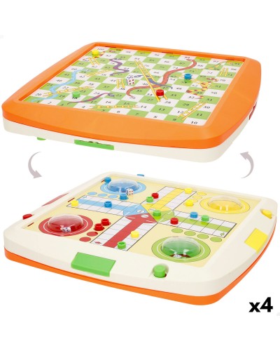 Petits Chevaux et Jeu de l'Oie Automatique Colorbaby (4 Unités)