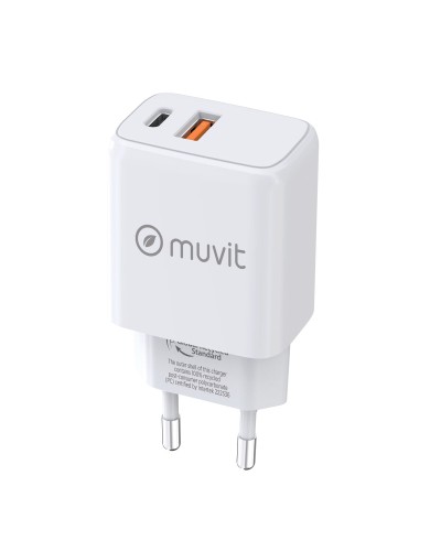 Chargeur mural Muvit for Change Blanc 18 W 20 W