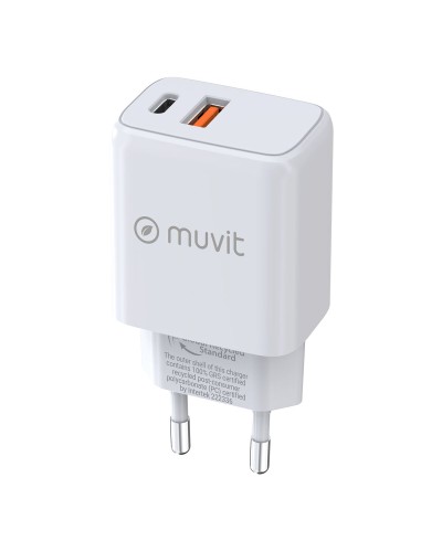 Cargador de Pared Muvit for Change MC-215 Blanco 18 W 25 W