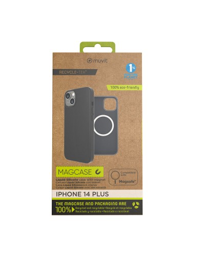Mobile cover Muvit for Change iPhone 14 Plus Black Magnetic