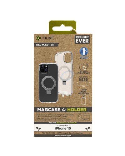Puhelinsuoja Muvit for Change iPhone 15 Clear iPhone 15 Magneettinen