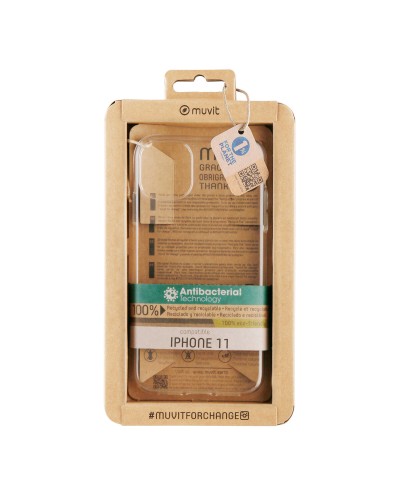 Protection pour téléphone portable Muvit for Change iPhone 11 Transparent iPhone 11