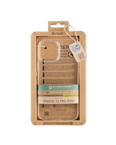 Protection pour téléphone portable Muvit for Change iPhone 12 Pro Max Transparent iPhone 12 Pro Max