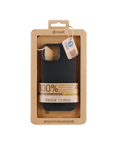 Mobile cover Muvit for Change iPhone 13 Mini Black