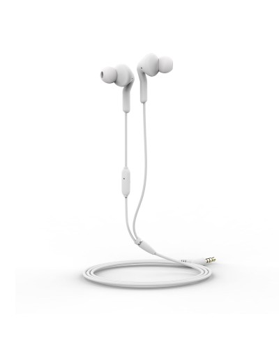 muvit for change auriculares estéreo E57 3.5mm blancos
