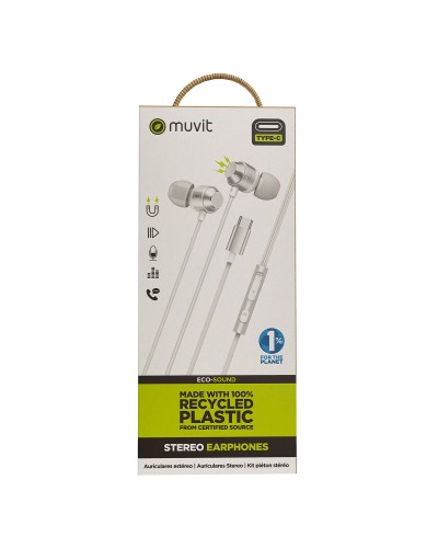 Auricolari Muvit for Change M32 Bianco