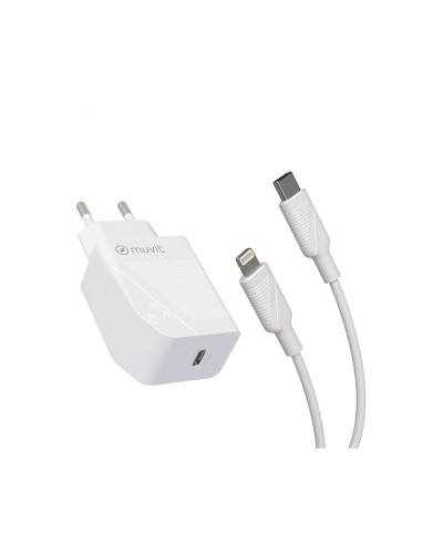 Caricabatterie da Parete Muvit Bianco 20 W