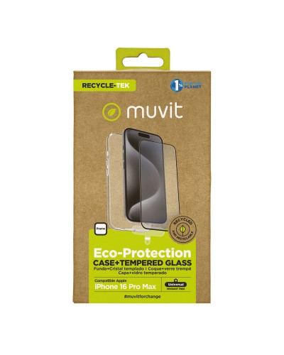 Mobile Case and Protector Muvit for Change iPhone 16 Pro Max Black