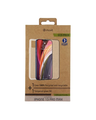 Handytasche und -schutz Muvit for Change iPhone 13 Pro Max