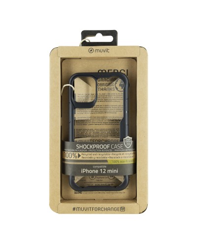 Telefoonhoes Muvit for Change iPhone 12 Mini Zwart