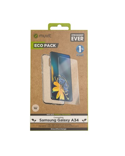 Housse et Protecteur pour Téléphone Portable Muvit for Change Galaxy A34 5G Samsung Galaxy A34 5G