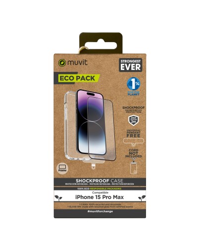 Handytasche und -schutz Muvit for Change iPhone 15 Pro Max