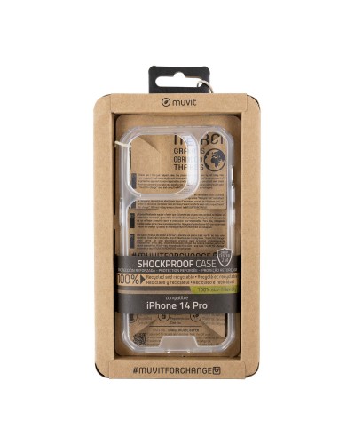 Mobile cover Muvit for Change iPhone 14 Pro Transparent iPhone 14 Pro