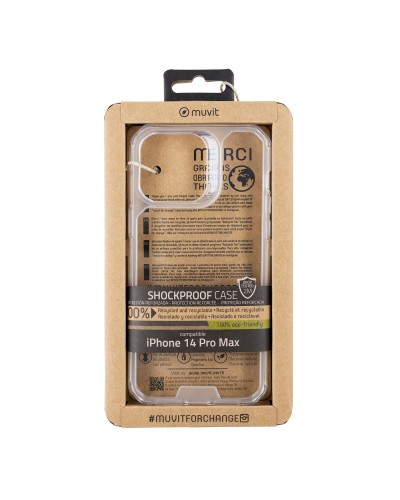 Mobilfodral Muvit for Change iPhone 14 Pro Max Transparent