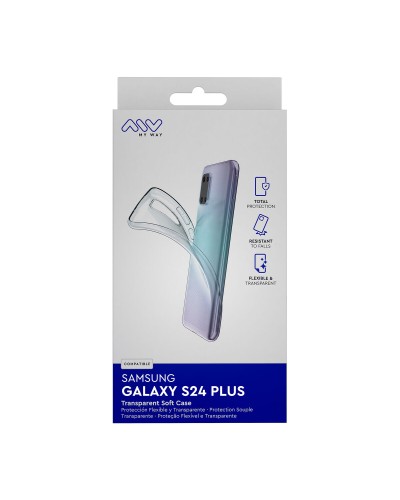 myway funda compatible con Samsung Galaxy S24 Plus transparente
