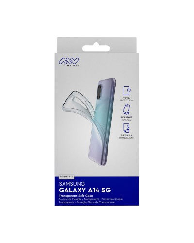 myway funda compatible con Samsung Galaxy A14 4G/5G transparente