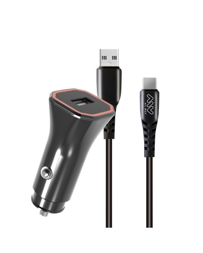Car Charger Myway 1,2 m Black