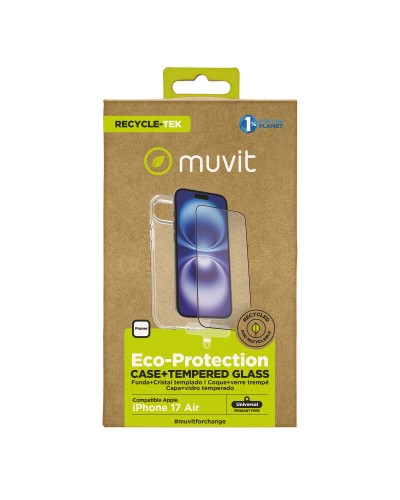 Handytasche und -schutz Muvit for Change iPhone Air Schwarz