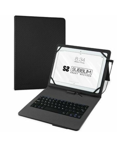Housse pour Tablette et Clavier Subblim SUB-KT1-USB001 Noir Espagnol Qwerty