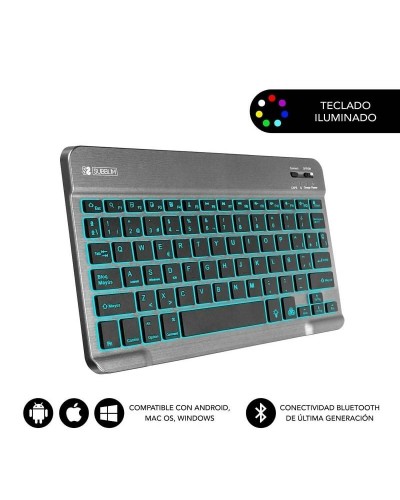 Bluetooth-Toetsenbord Subblim SUB-KBT-SMBL31 Grijs Qwerty Spaans