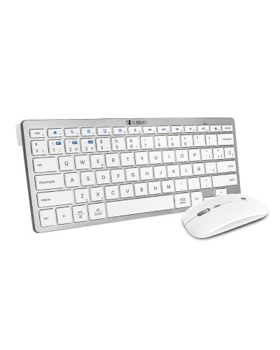 Keyboard and Mouse Subblim SUBKBC-OCO010 Silver (2 Units)