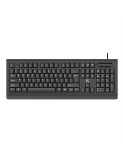 Tangentbord Ewent EW3286 Svart Qwerty Spanska QWERTY