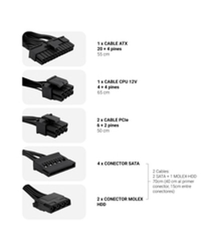 Virtalähde CoolBox COO-FAPW3-650 650 W 6 W