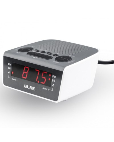 Radio alarmklok ELBE CR-932 AM/FM Wit