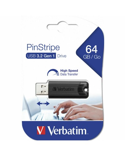 USB-tikku Verbatim 49318 Musta 64 GB