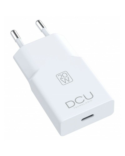 Cargador de Pared DCU DCU 1XUSB C SUPER SLIM 20W Blanco 20 W