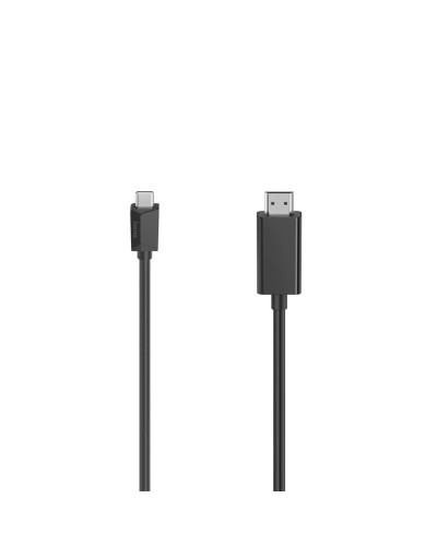 USB-C - HDMI kaapeli Hama 00200718 1 m Musta