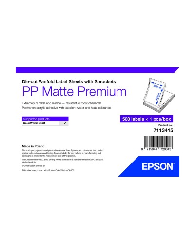 Papel para Imprimir Epson 7113415 Blanco