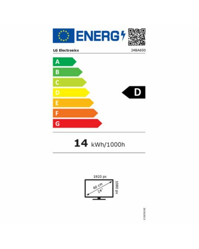 Écran LG 24BA650-B Full HD 23,8"