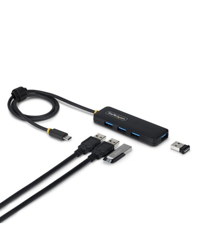 Hub USB Startech H5C4A-USB-HUB-2 Negro