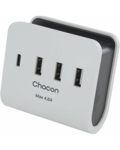 USB-laddare och vägg Chacon Vit
