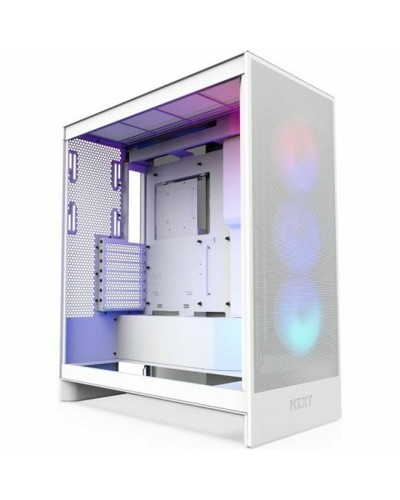 ATX Semi-toren doos NZXT H7 Flow RGB Midi Wit