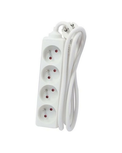 4-socket plugboard without power switch Chacon White 3500 W (5 m)